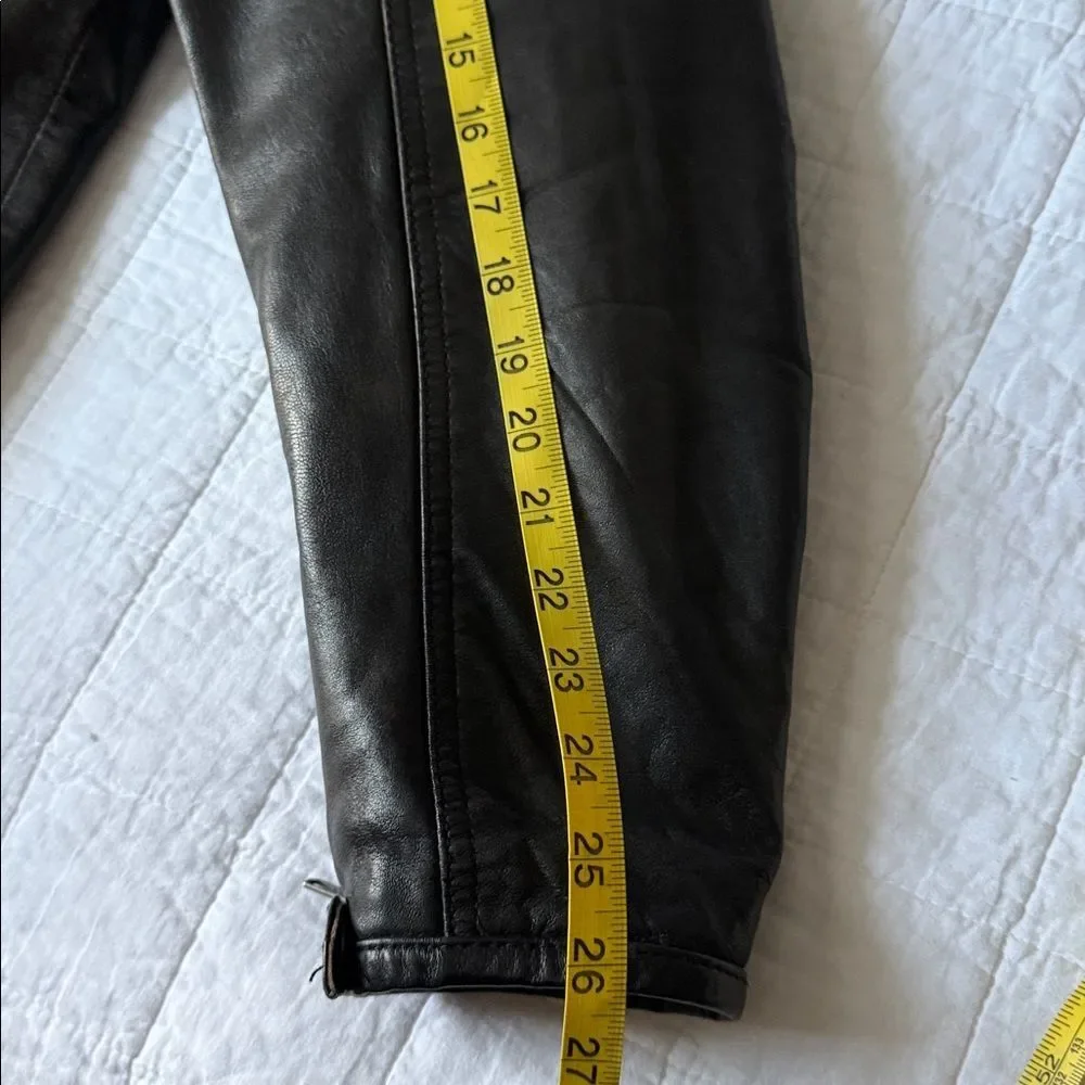 First Classics Men’s Black Leather Motorcycle Jacket XXL Authentic Riding Gear